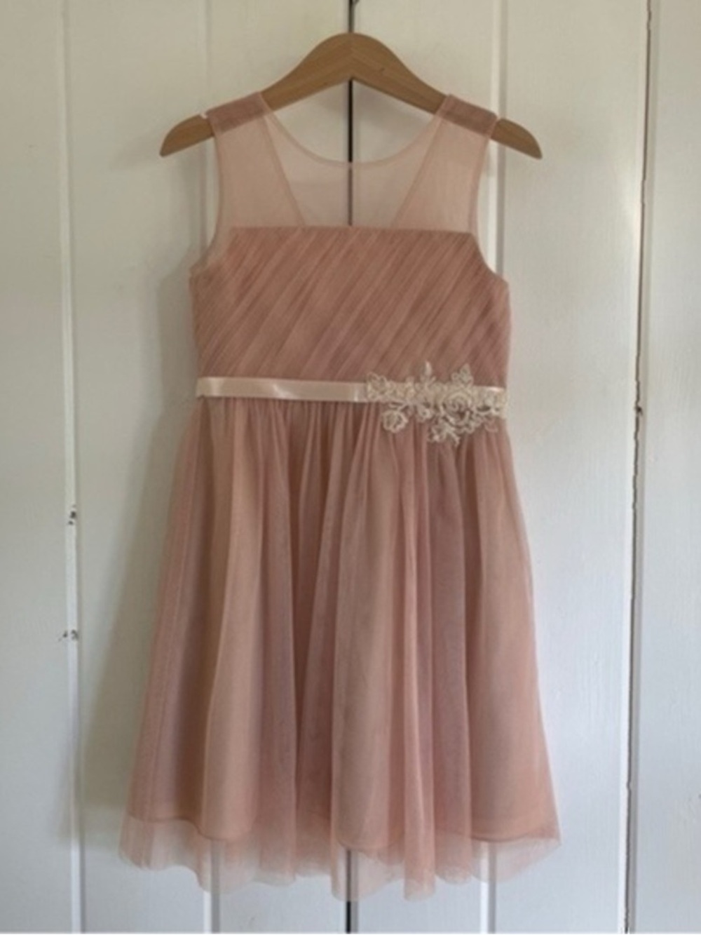 Jenny Yoo Dusty Pink Sleeveless Tulle Party Dress